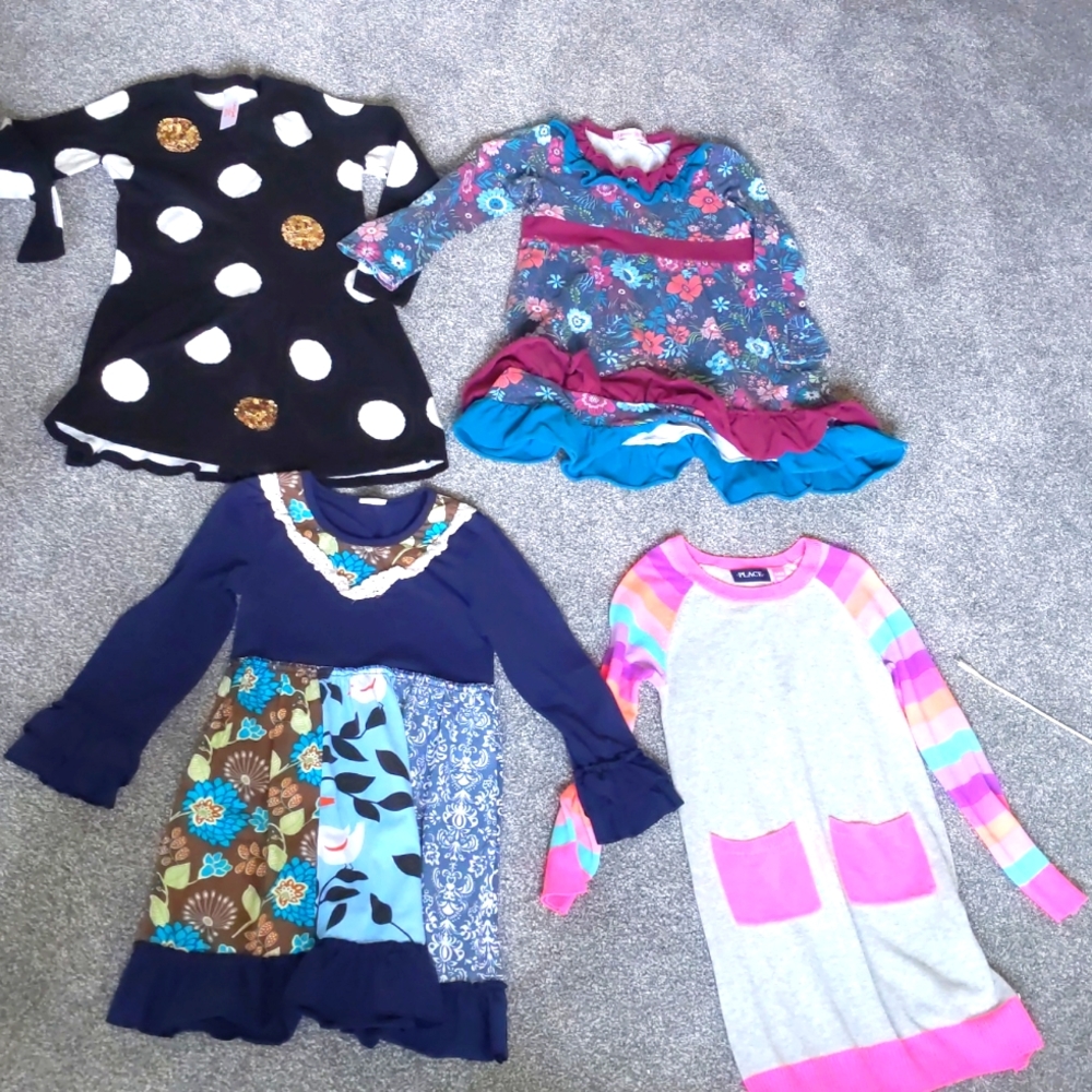 4 size 5-6 dresses, EUC